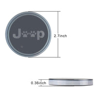 Car RGB LED Cup Holder Mats Lights for Jeep Wrangler JK  Interior Accessories