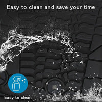 2014-2018 Jeep Wrangler JK JKU 4 Door Unlimited Front & Rear Floor Mats (Not for JK 2 Door & JL Model )