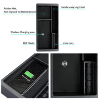 Wireless Charger Insert Center Container Storage Box For 2014-2018 Chevrolet Silverado GMC