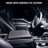 2015-2020 F150 W/Center Console Cover with Upgraded Triple Embroideries Designed for 15-20 F150