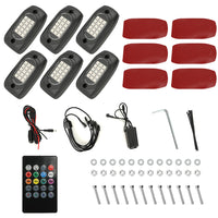 Winunite 6 Pods RGB LED Rock Lights/Timing Mode/Waterproof