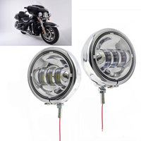 4.5 inch 30w CREE LED Auxiliary Fog Lights with Housing Ring Mount Bracket for Harley Davidson
