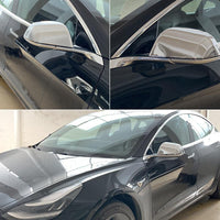 Tesla Model 3 Accessories Silver Plating Rear View Mirror Covers