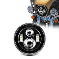 7 inch 4D 40W Round Motorcycle LED Headlights for Harley Davidson