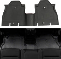 Front and Rear Black Slush Floor Mats for 2018-2020 Jeep Wrangler JL JLU 4 Door