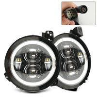 9 inch RGB-W Halo LED Headlights for 2018-2020 Jeep Wrangler JL JLU & JT Gladiator