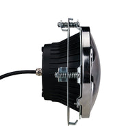 7 inch Round Silver/Black Headlight Ring Mounting Bracket Compatible with Harley Davidson