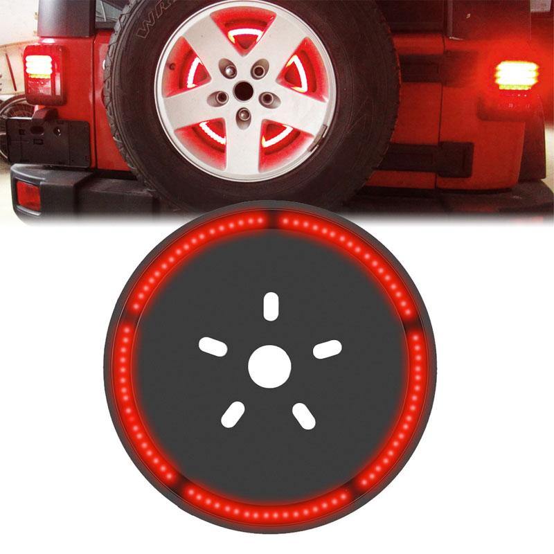 Jeep Wrangler JK 2007-2017 LED 3rd Brake Lights  Tail Lights Red for Spare Tire